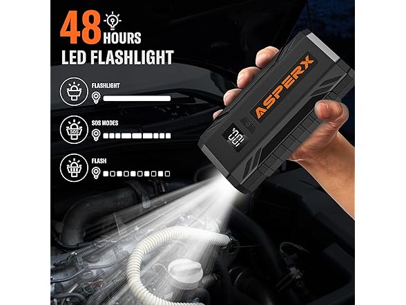 ASPERX Car Jump Starter, 2000A