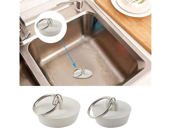 iFealClear 6 Pieces Drain Stopper, Rubber Sink Stopper - Gallery 8