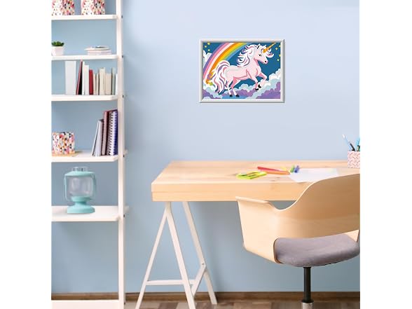Ravensburger Creart Pink Unicorn Paint by Numbers Kit for Children