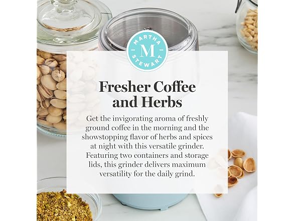 Martha Stewart Electric Coffee & Spice Grinder Blue