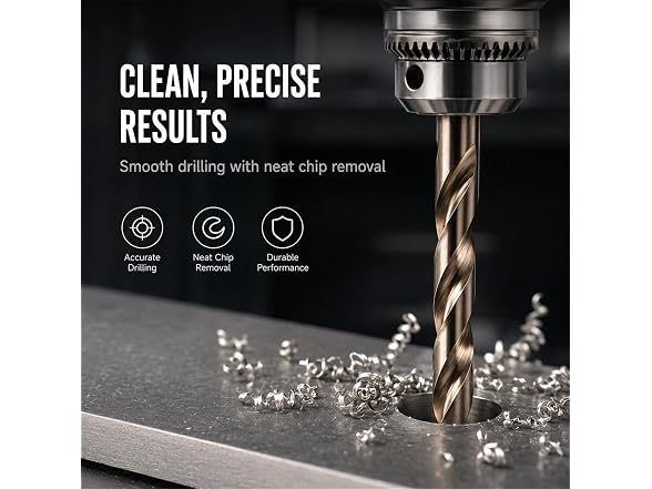 Bieqiair CON-128 Metric HSS Drill Bits Kit