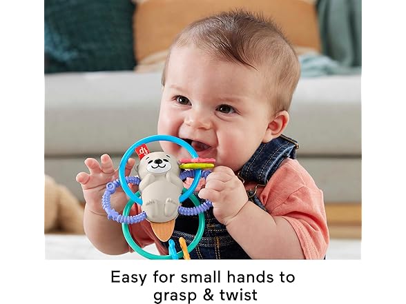 Fisher-Price Newborn Toy Twist & Teethe Otter