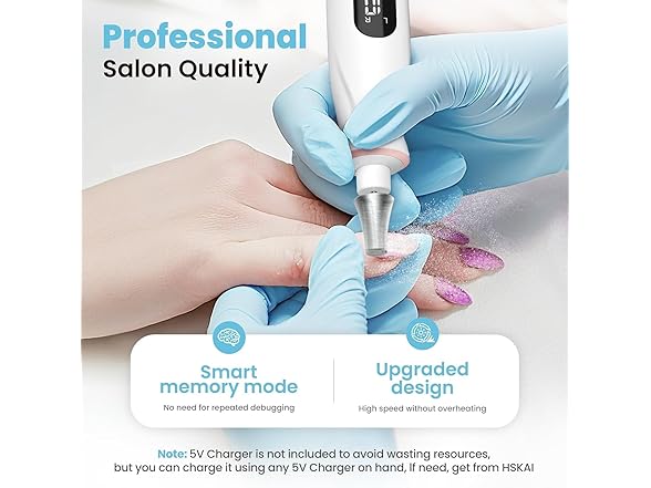 HSKAI Electric Nail File