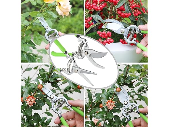 WORKPRO 2-Piece Pruning Shears Black