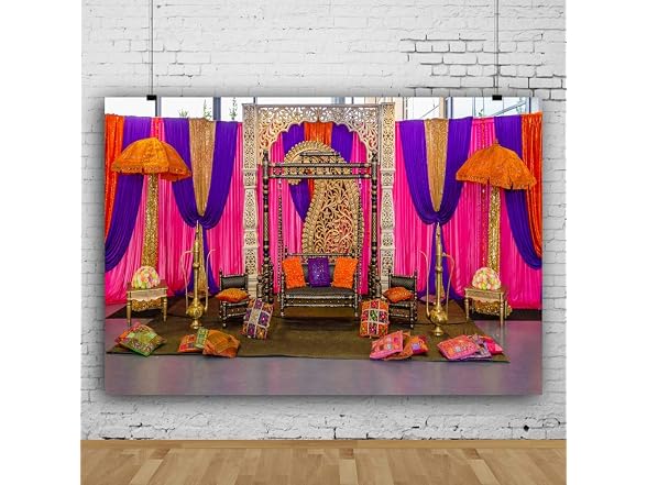 CSFOTO 8x6ft Diwali Backdrop