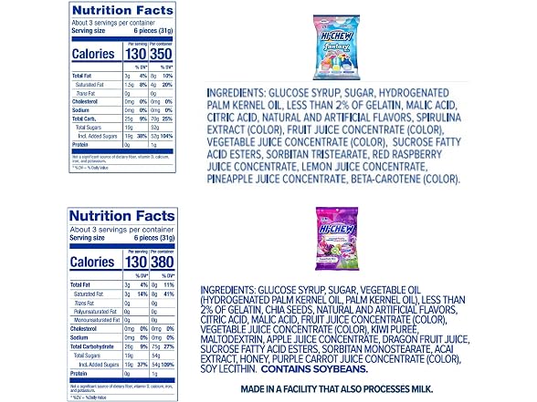 HI-CHEW Variety Mix, Pack of 6 Bags - 17 Flavors