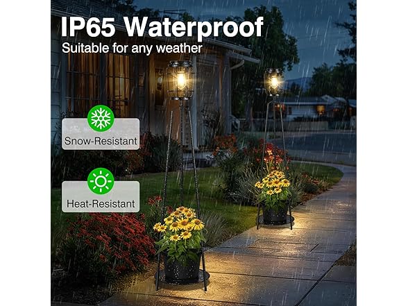 TOWPONICS Outdoor Floor Lamp with Planter