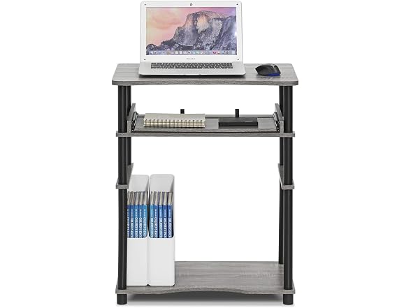 Furinno 10016GYW/BK Home Laptop Notebook Computer Desk