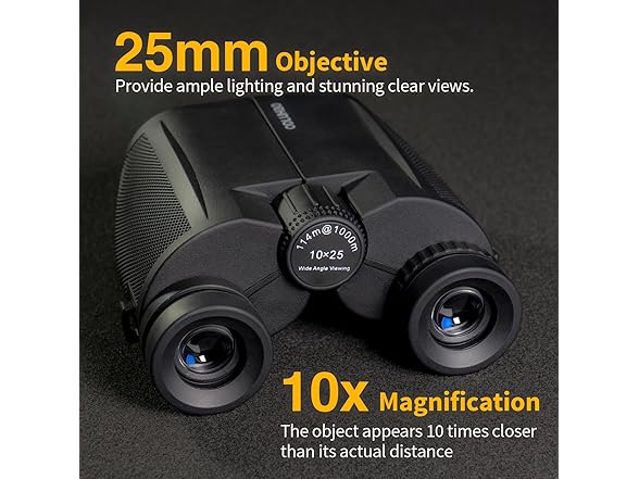 ODLUHAO 10x25 HD Powerful Binoculars