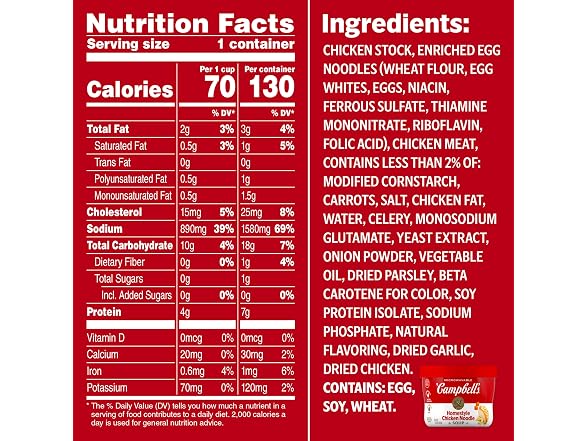 Campbells Chicken Noodle Soup 15.4oz 8 Pack