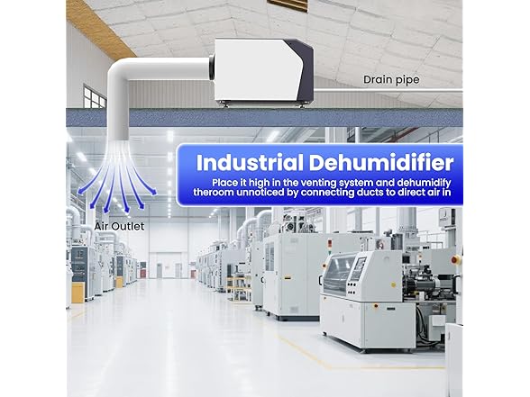 Industrial Commercial Dehumidifier with Pump