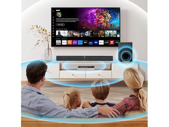 Ainclte 120W Sound Bar w/Subwoofer