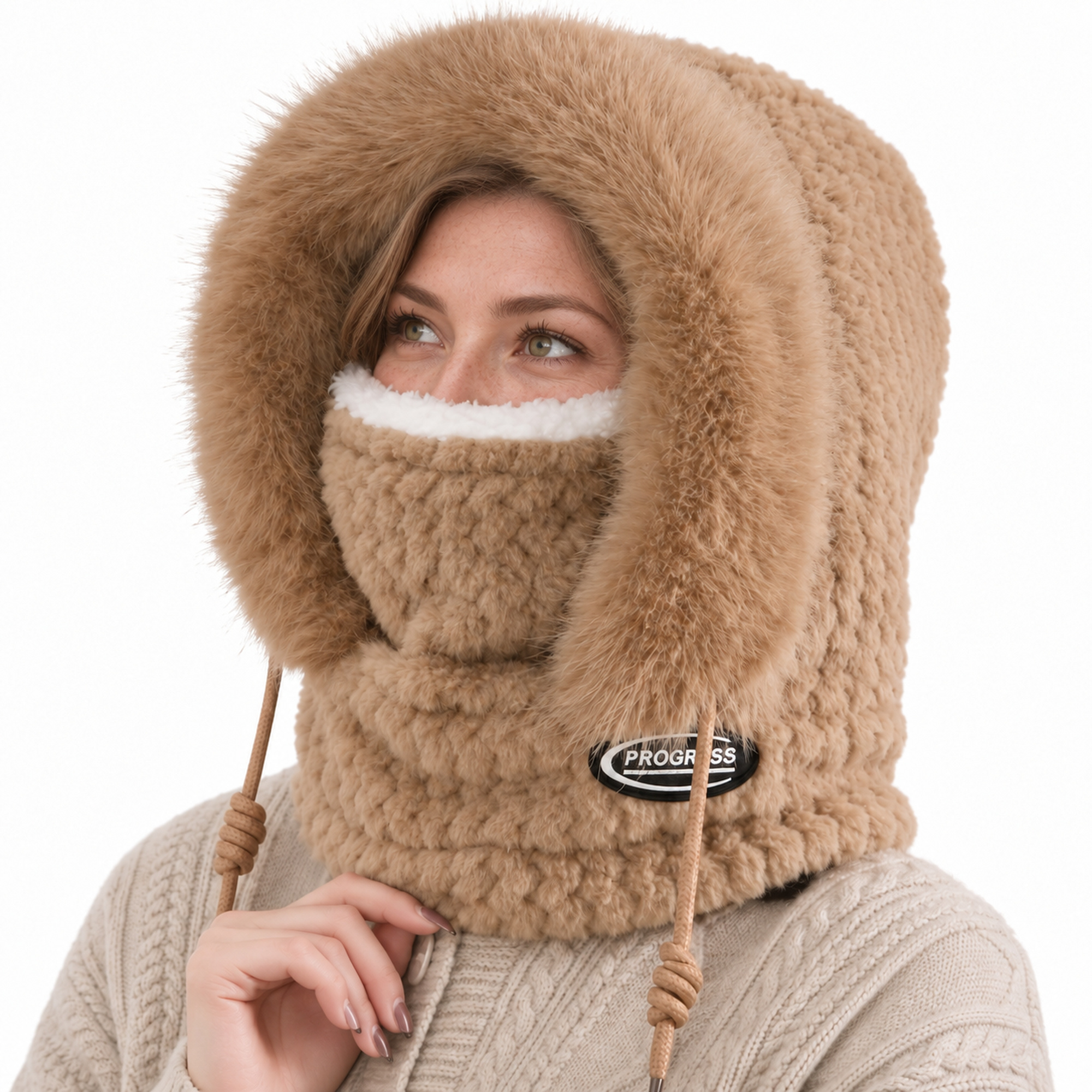 Balaclava Hood Scarf Hat - Gallery 4