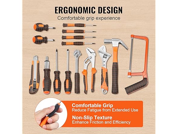 VEVOR 216 Piece General Household Hand Tool Set