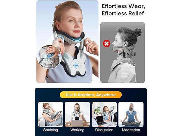 Cervical Traction Device with Air Collar