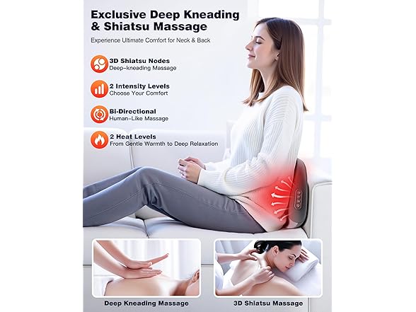 JZBRAIN back and neck massager