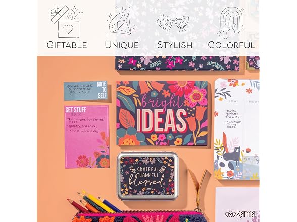 Karma Sticky Note Booklet Stick to Plan