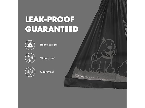 GORILLA SUPPLY Dog Poop Waste Bags with Dispenser