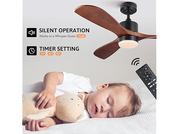 VONLUCE 52in Ceiling Fans with Lights