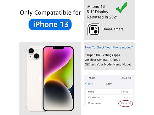 iPhone 13 Leather Wallet Case- Light Purple