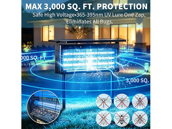 Murutoi 18W Solar Bug Zapper Outdoor
