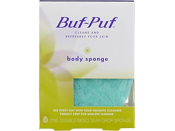 Buf, Puf Double, Sided Body Sponge (Quantity of 5)