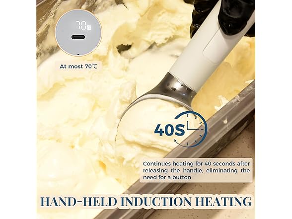Heated Ice Cream Scoop