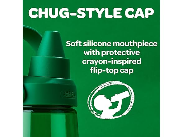 CamelBak Crayola Chug Bottle, 25oz, Green