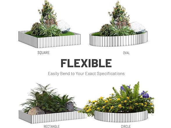 Lubaku Corrugated Garden Edging Border