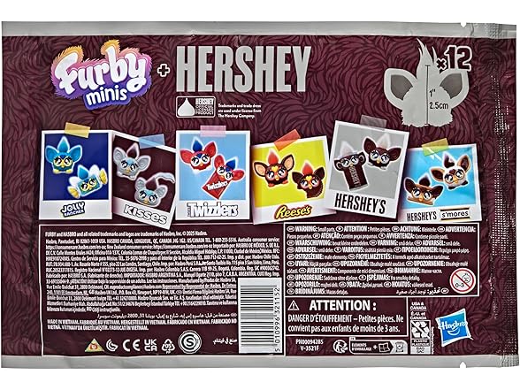 Furby Minis 12 Pack of The Hershey Company Figures