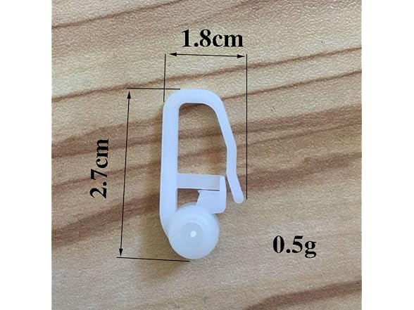 FOMIYES 50 Pcs Curtain Track Glider Hooks Pla
