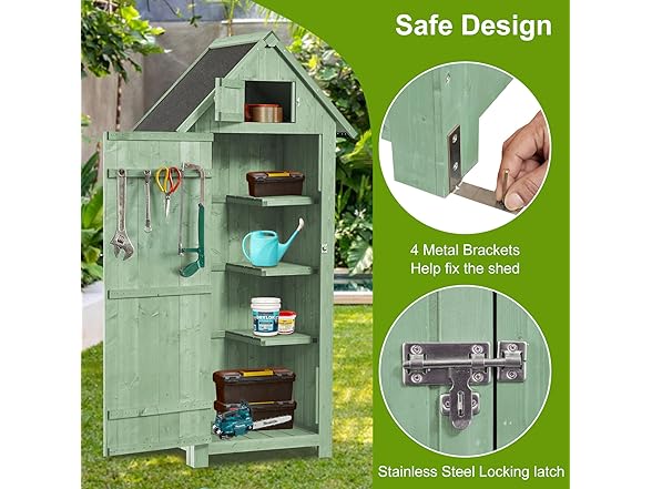 FairOnly Outdoor Shed Storage Cabinet