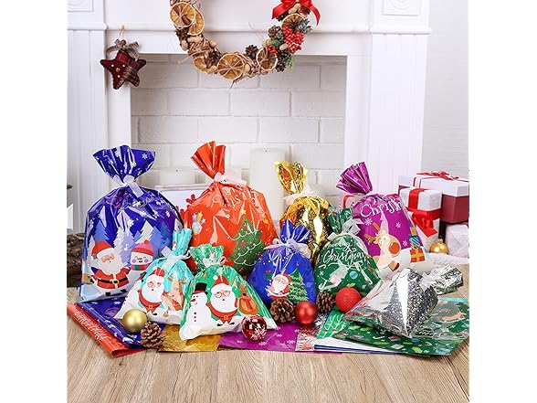Lumiparty Christmas Gift Bags - 36Pcs in 3 Sizes