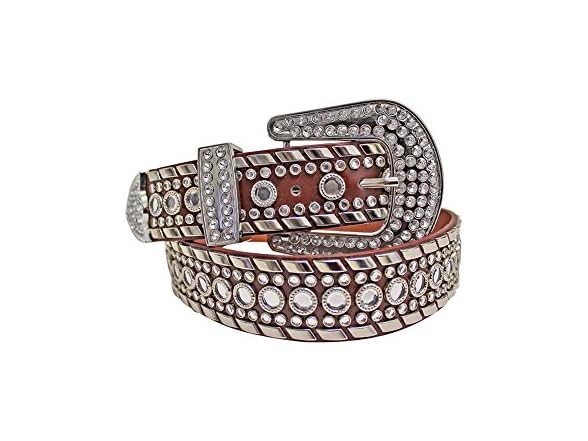 Luxury Divas Women (L) Rhinestone Studded Belt
