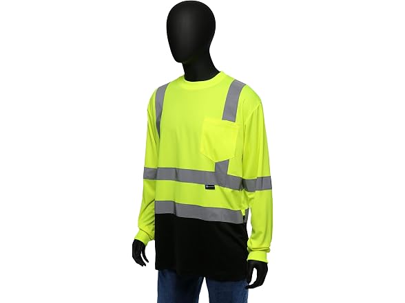 West Chester Hi-Vis Color Block Safety Long Sleeve Shirt XXL