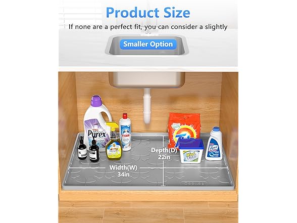 Coollog Waterproof Under Sink Mat