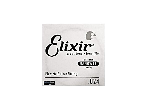 Elixir Strings Electric Guitar String NANOWEB Coating .024