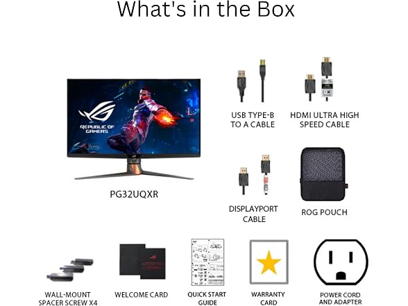 ASUS PG32UQXR 32 ASUS ROG Swift 32 4K Mini LED Gaming Mo
