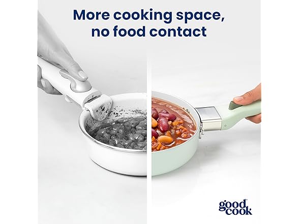 GoodCook Ceramic Cookware Set 5-Piece Sage Green