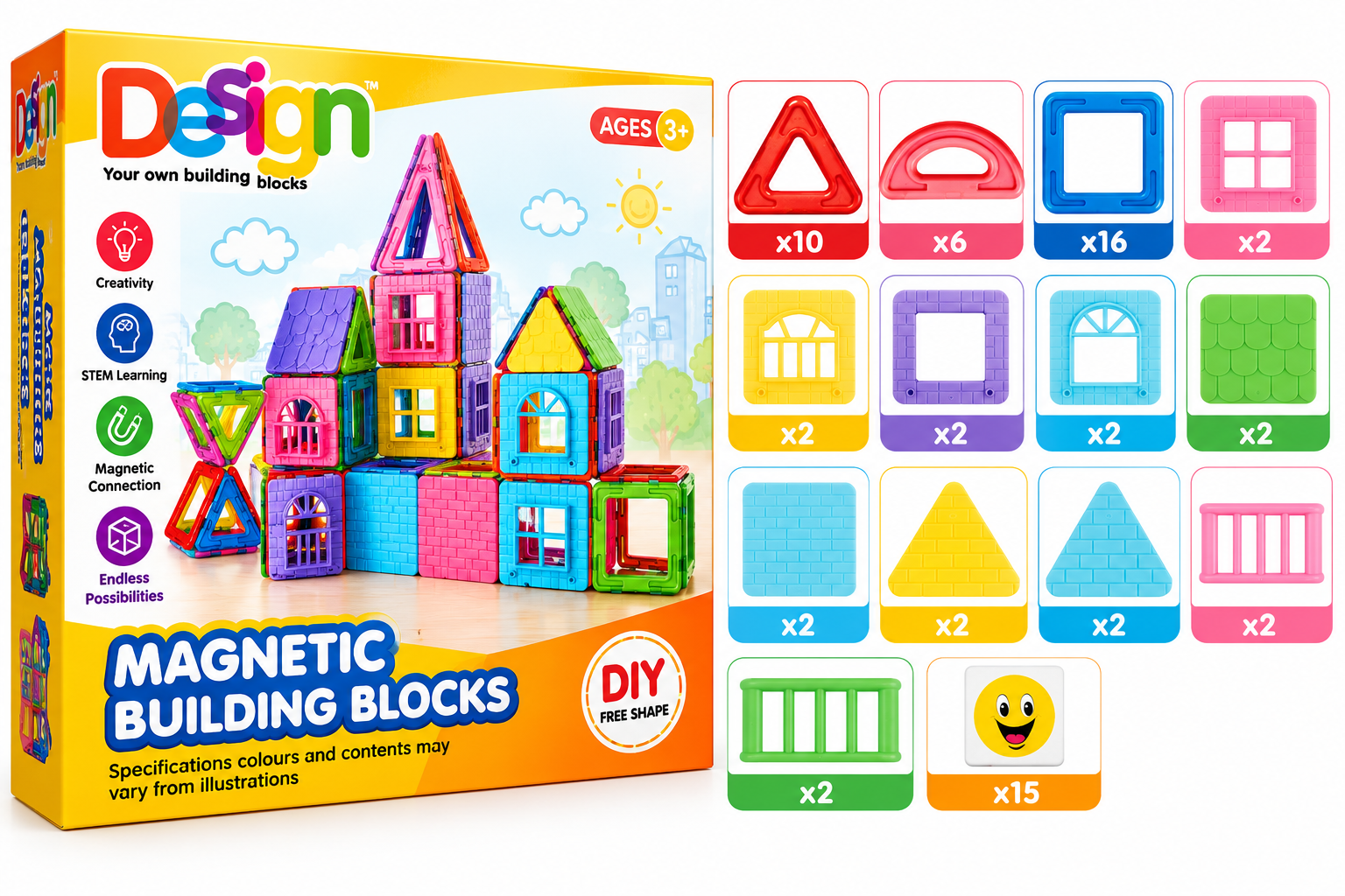 Tiles Magnetic Master Building Block - Gallery 3