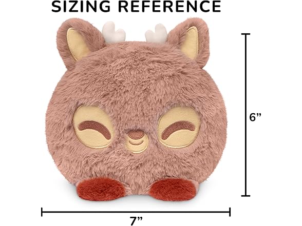 TeeTurtle Reversible 6" Deer Plushie