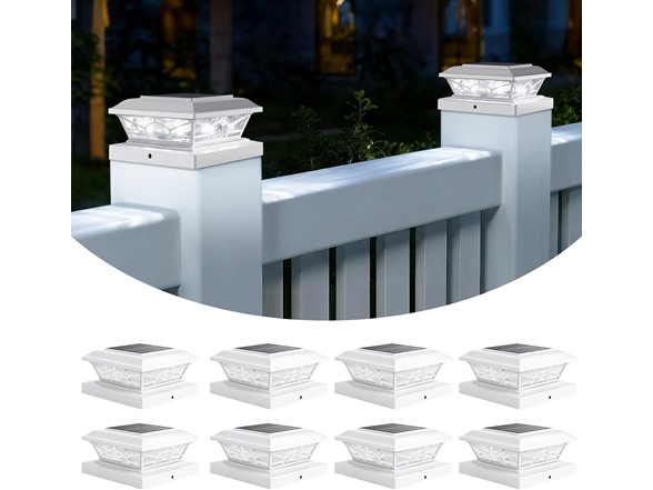 Brightever Solar Post Cap Lights 8 Pack - Gallery 2
