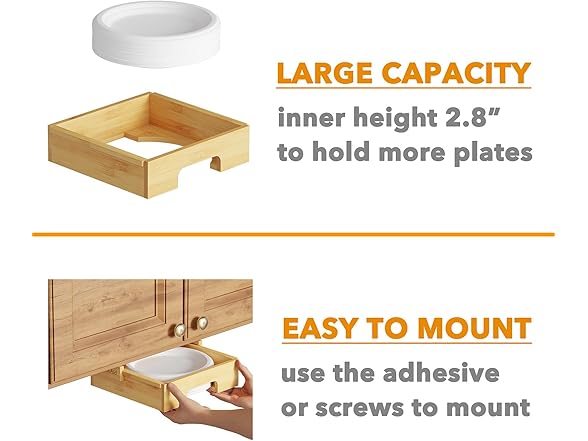 SpaceAid 9" Paper Plate Dispenser