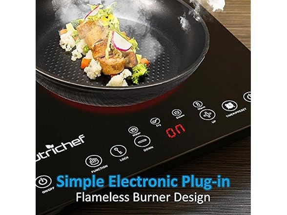 NutriChef Double Induction Cooktop