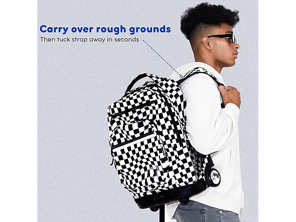 J World Sundance Laptop Rolling Backpack 