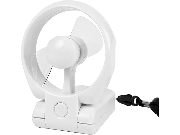 Travelon 3 Speed Personal Folding Fan - White