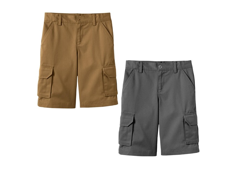 2PK Boys Stretch Cotton Cargo Shorts