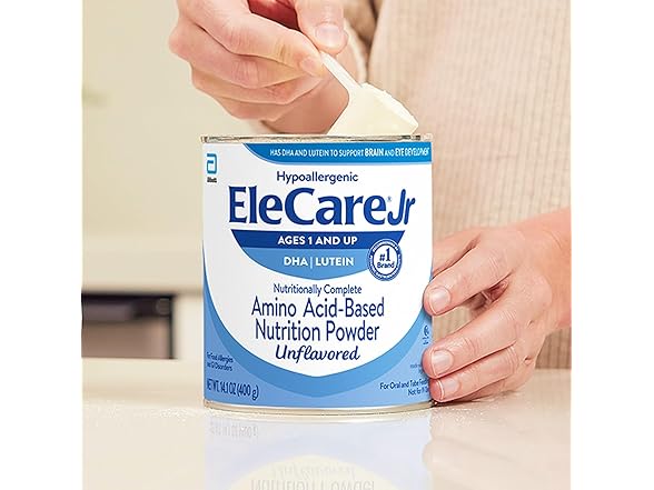 EleCare Jr Unflavored, DHA & Lutein Amino Acid-B