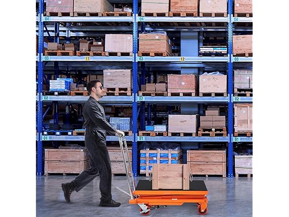 VEVOR Hydraulic Lift Table Cart, 330lbs