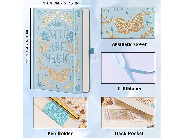 MGGAO Bullet Dotted Notebook for Women